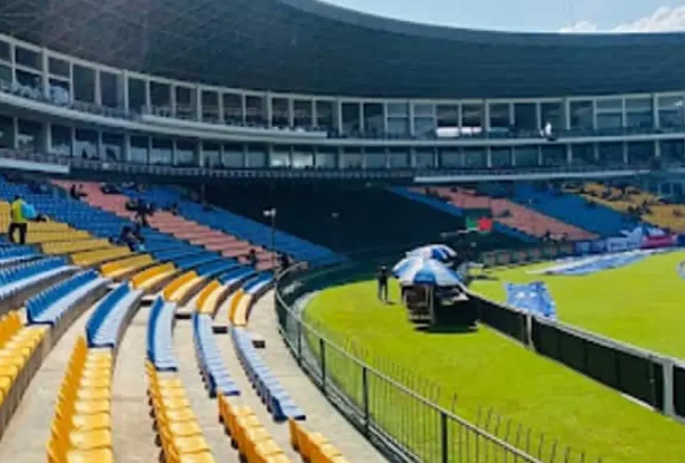 Construction of Pallekele International Cricket Stadium